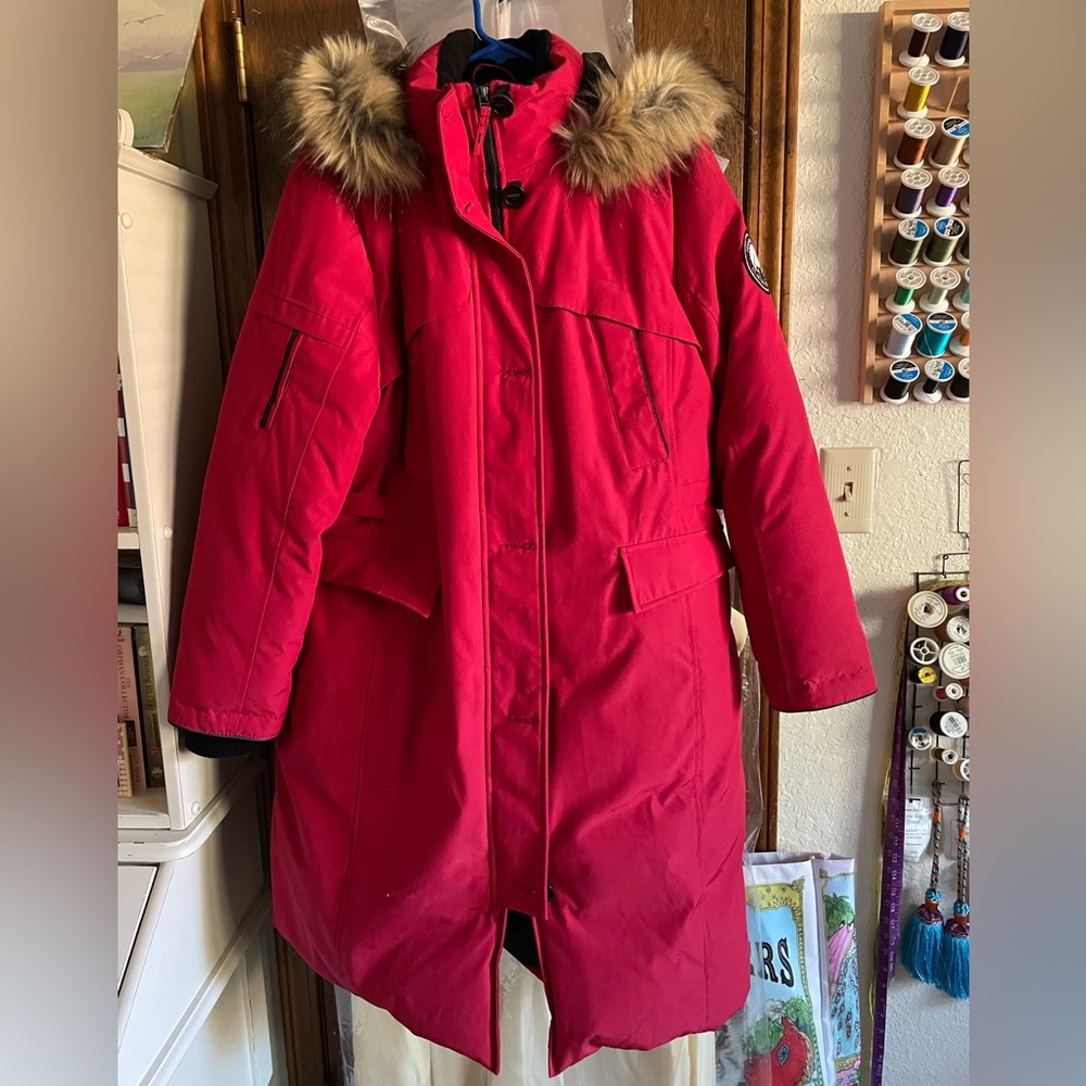 Red Alpinetek Heavy Winter Coat.